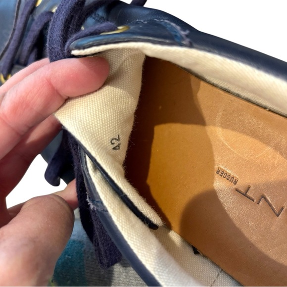 Gant Rugger Men’s Blue Leather Sneakers Shoes size 42 (US 9) - Picture 8 of 10